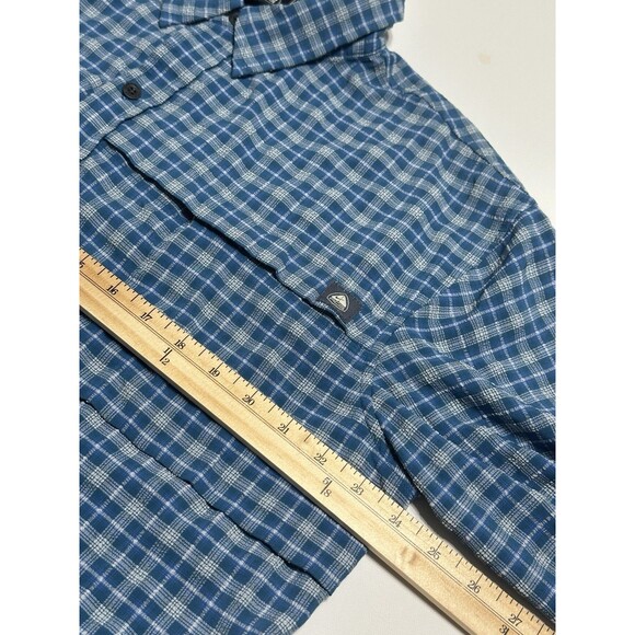 Vintage Nike ACG Dri Fit Shirt Mens Large Blue Plaid All Condition Gear - Picture 15 of 16